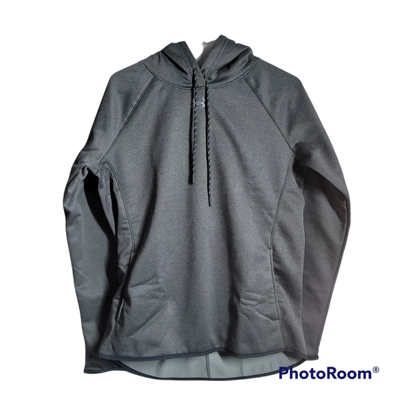 NWT UNDER ARMOUR GRAY HOODIE. DOUBLE THREAT FLEECE HOODY SIZE M - Picture 5 of 10